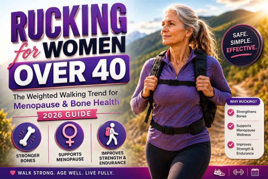 Rucking for Women Over 40: The Weighted Walking Trend for Menopause & Bone Health (2026 Guide)