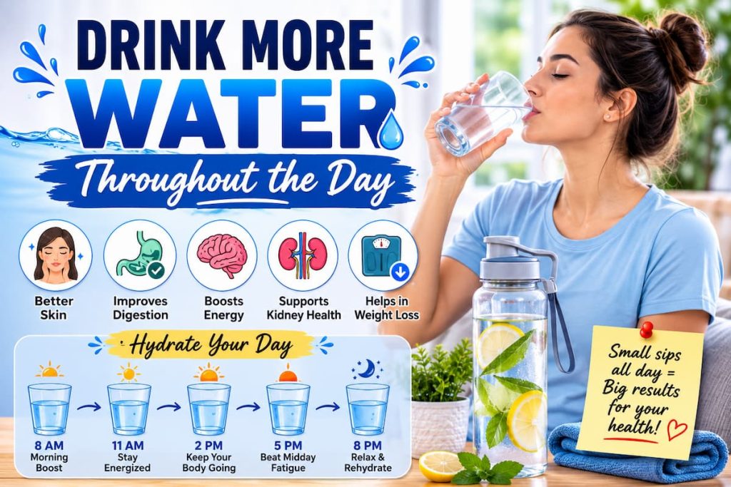 Drink More Water Throughout the Day