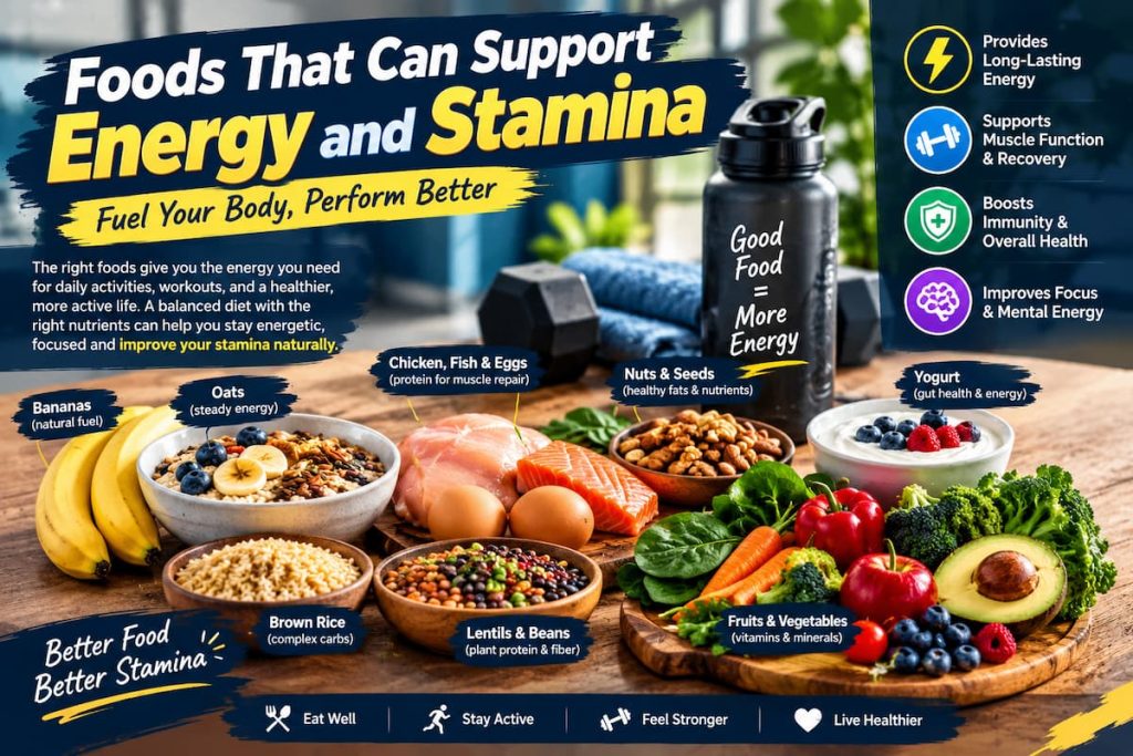 Foods That Can Support Energy and Stamina