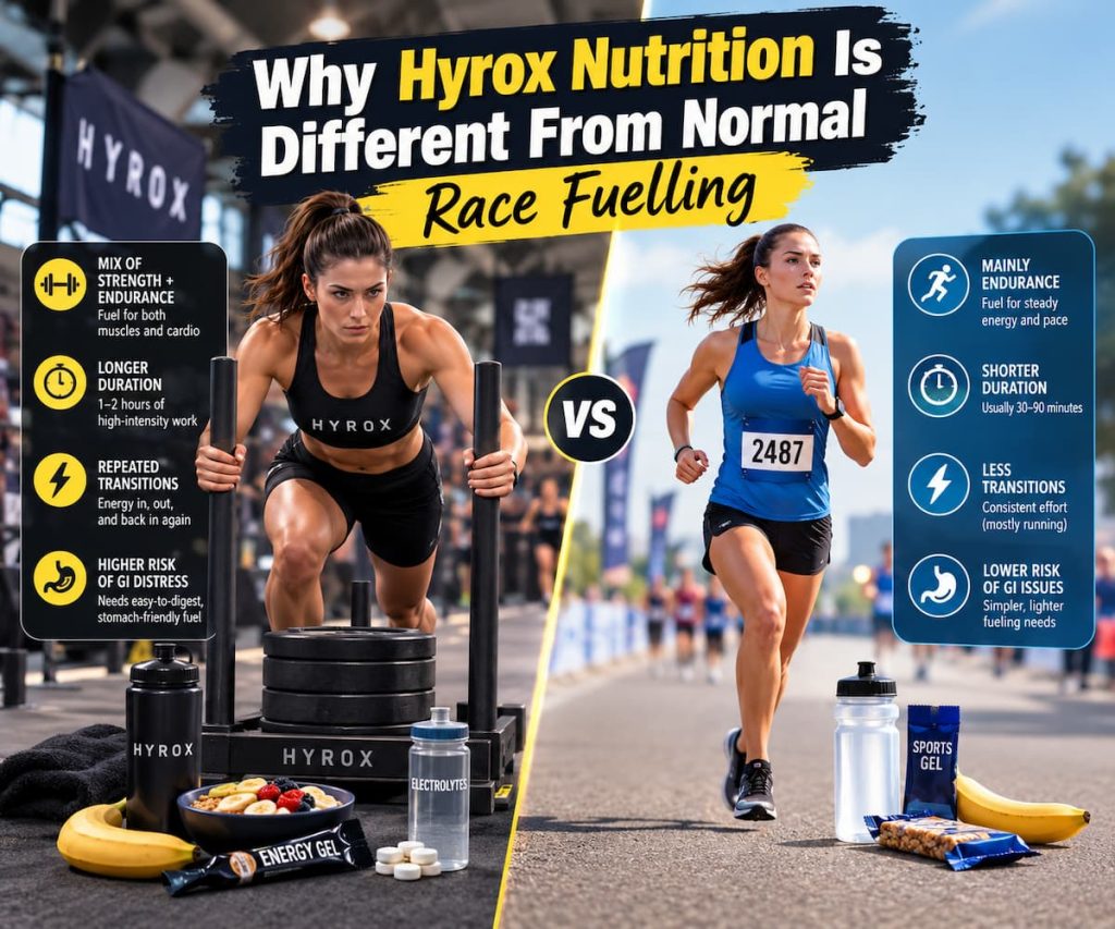 Why Hyrox Nutrition Is Different From Normal Race Fuelling