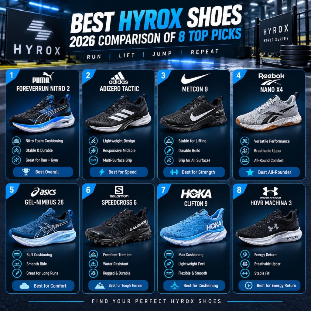 Best HYROX Shoes Comparison 2026