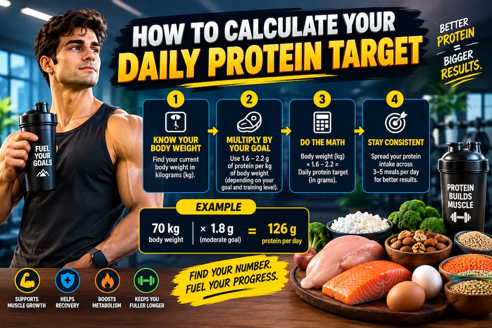 Daily Protein Target Infographic