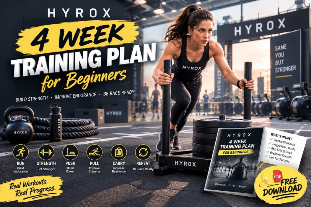 4 Week Hyrox Training Plan for Beginners (Free PDF Download)