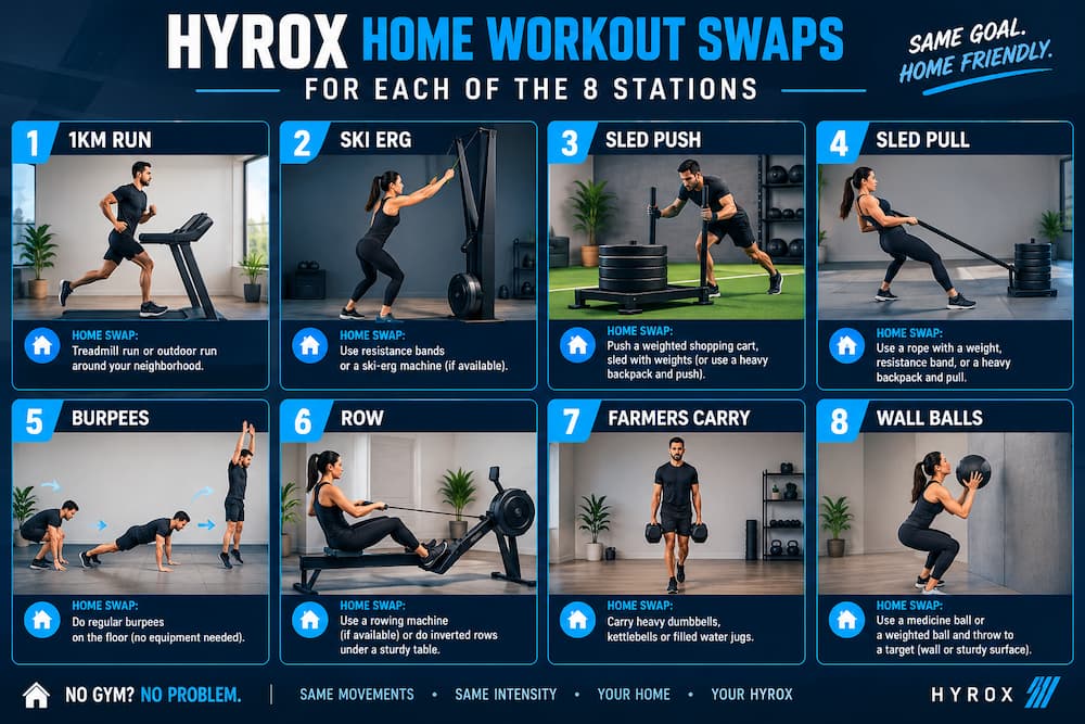 HYROX Home Workout Swaps