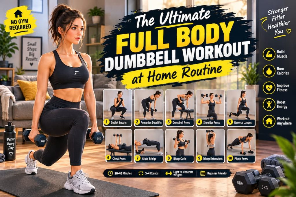 Ultimate Full-Body Dumbbell Workout at Home